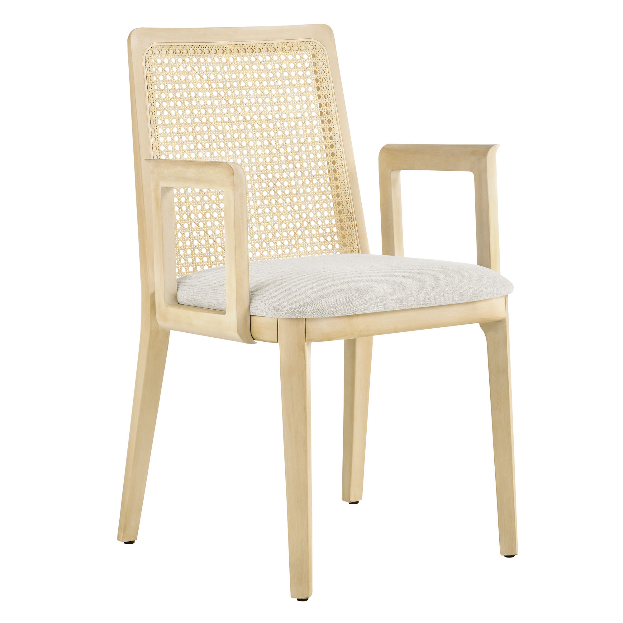 Modway Furniture Monarch Antique White Natural Ivory Dining Armchair
