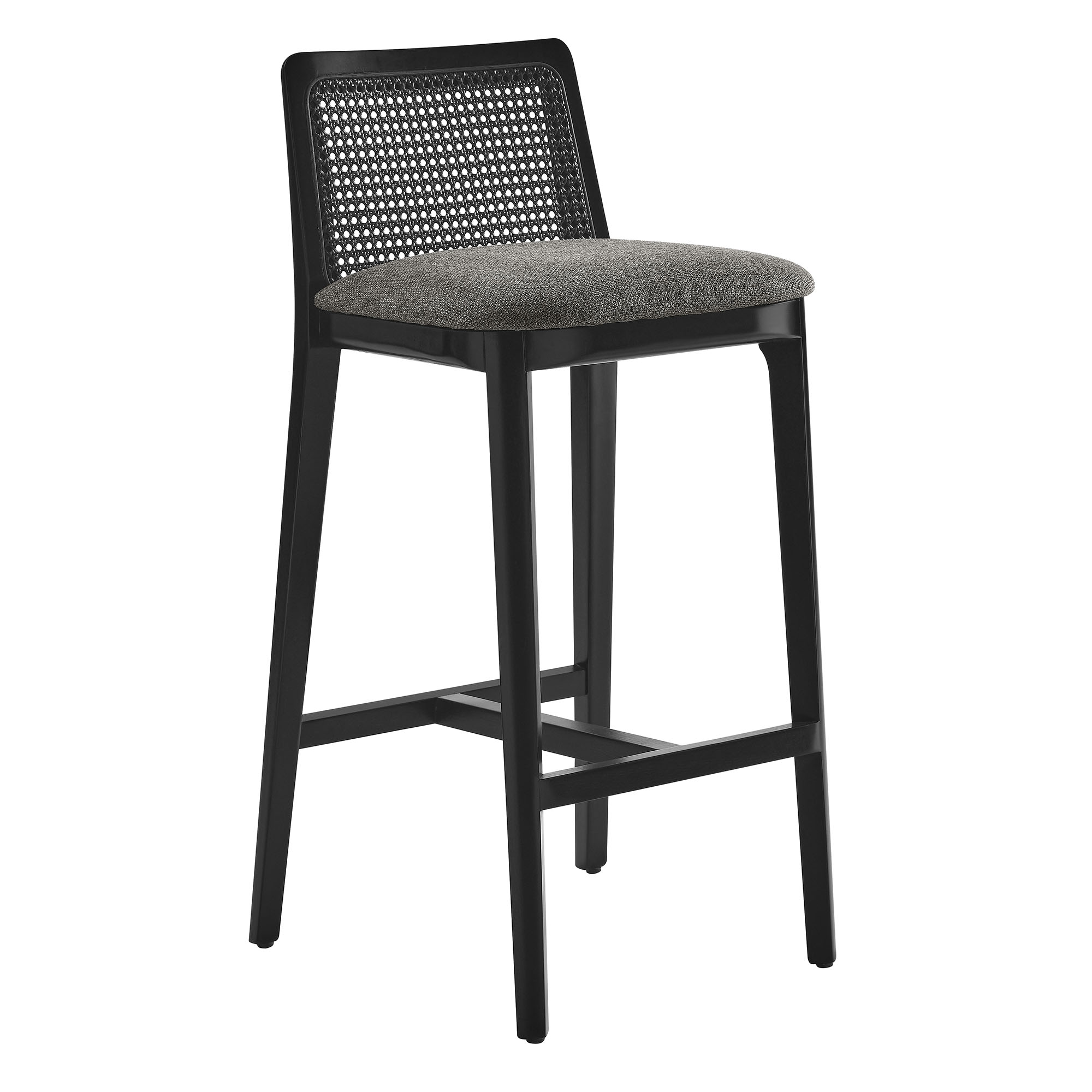 Modway Furniture Monarch Black Gray Bar Stool