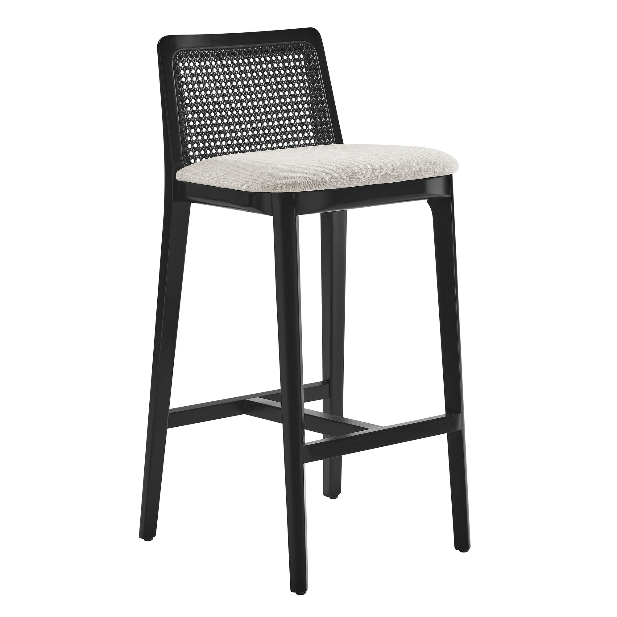 Modway Furniture Monarch Black Ivory Bar Stool