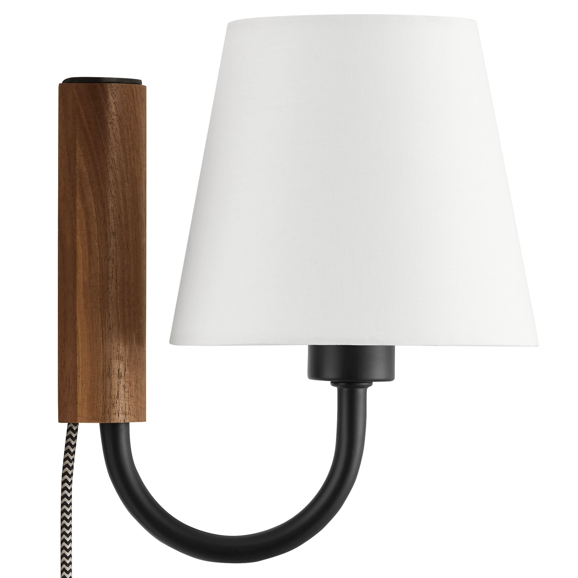 Modway Furniture Sunlit Walnut Black Swivel Wall Sconce