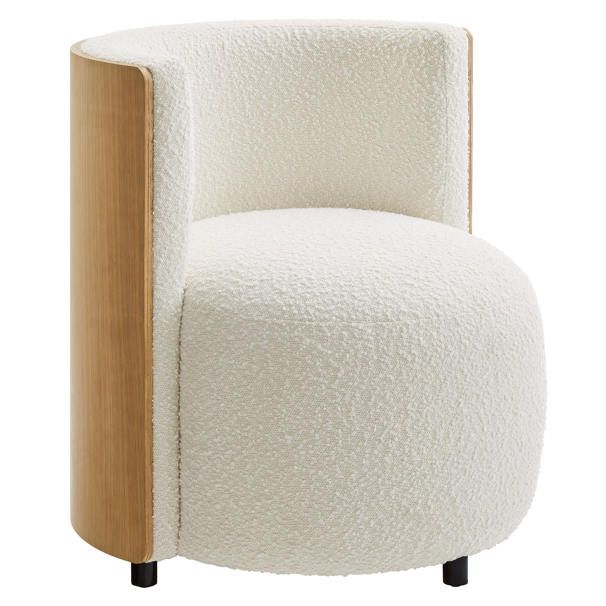 Modway Furniture Solis Natural Ivory Boucle Accent Chair
