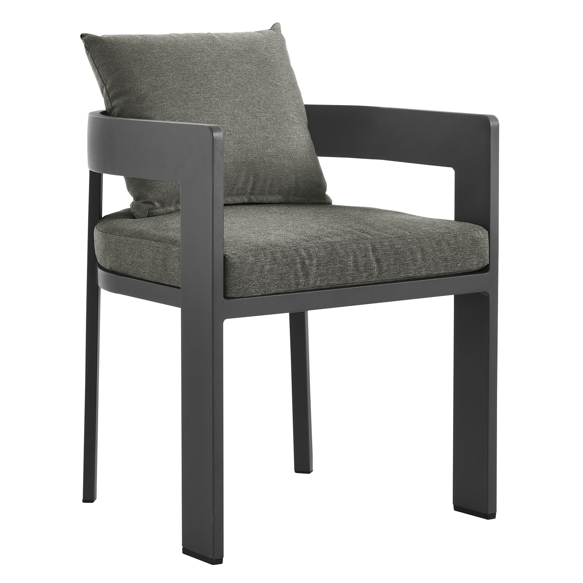 Modway Furniture Tahoe Gray Charcoal Outdoor Patio Dining Chair