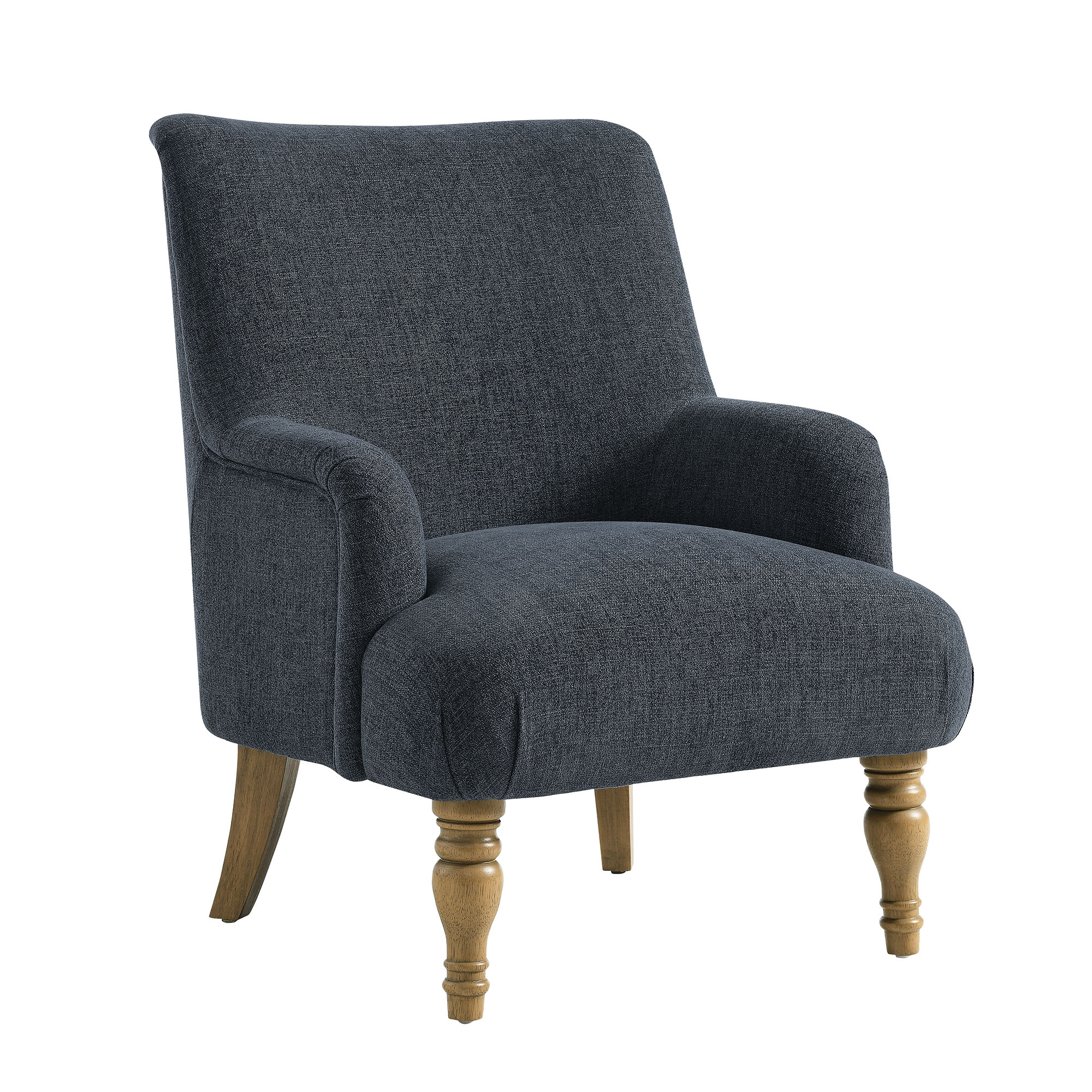Modway Furniture Ellington Slate Blue Fabric Accent Armchair
