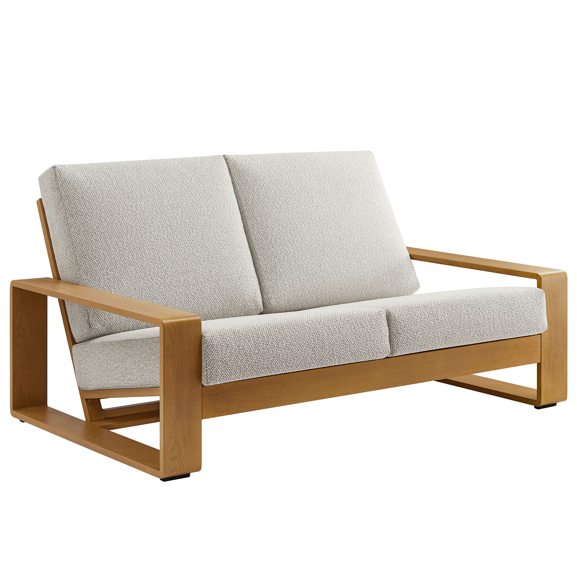 Modway Furniture Lirienne Natural Ivory Outdoor Patio Loveseat