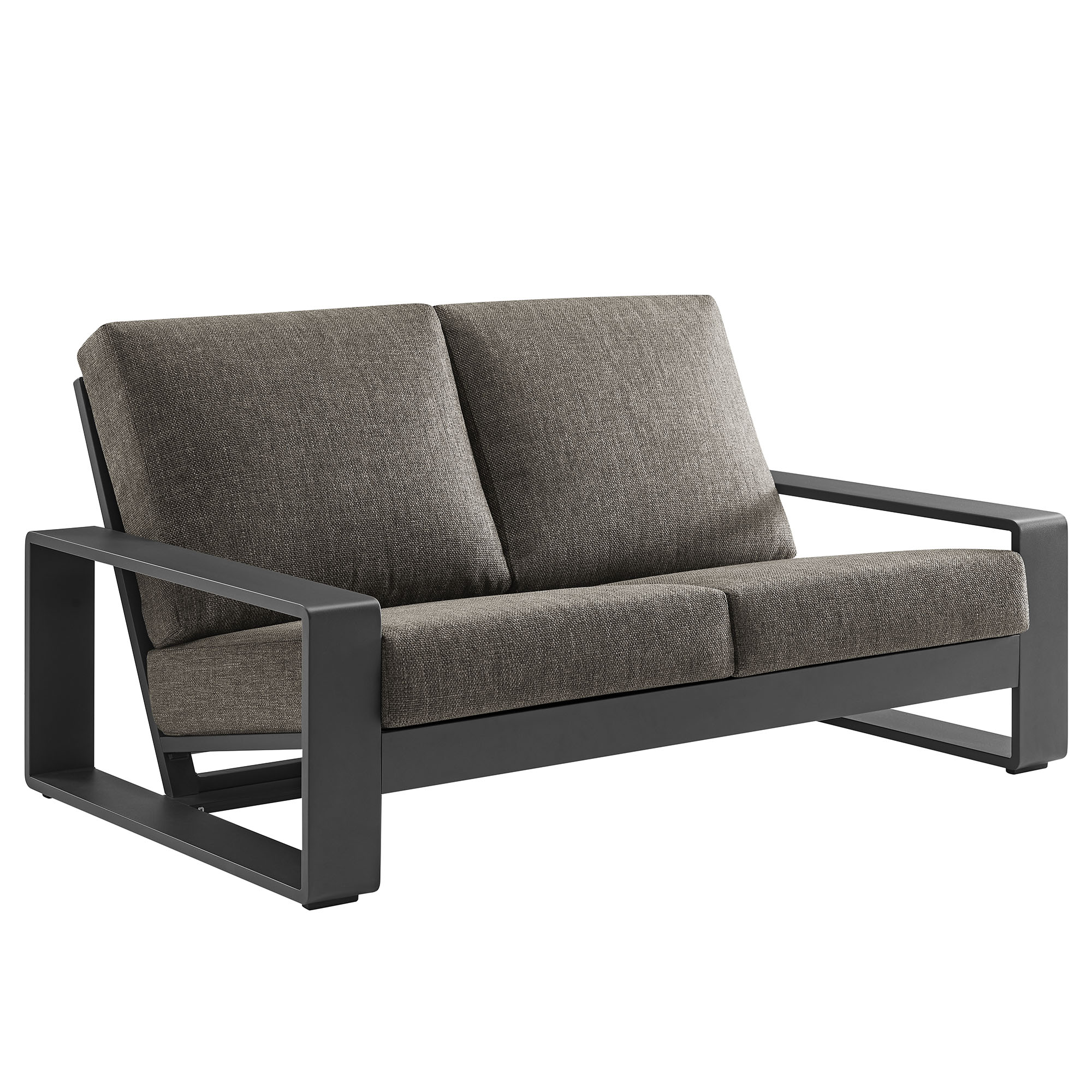 Modway Furniture Lirienne Smoke Gray Outdoor Patio Loveseat