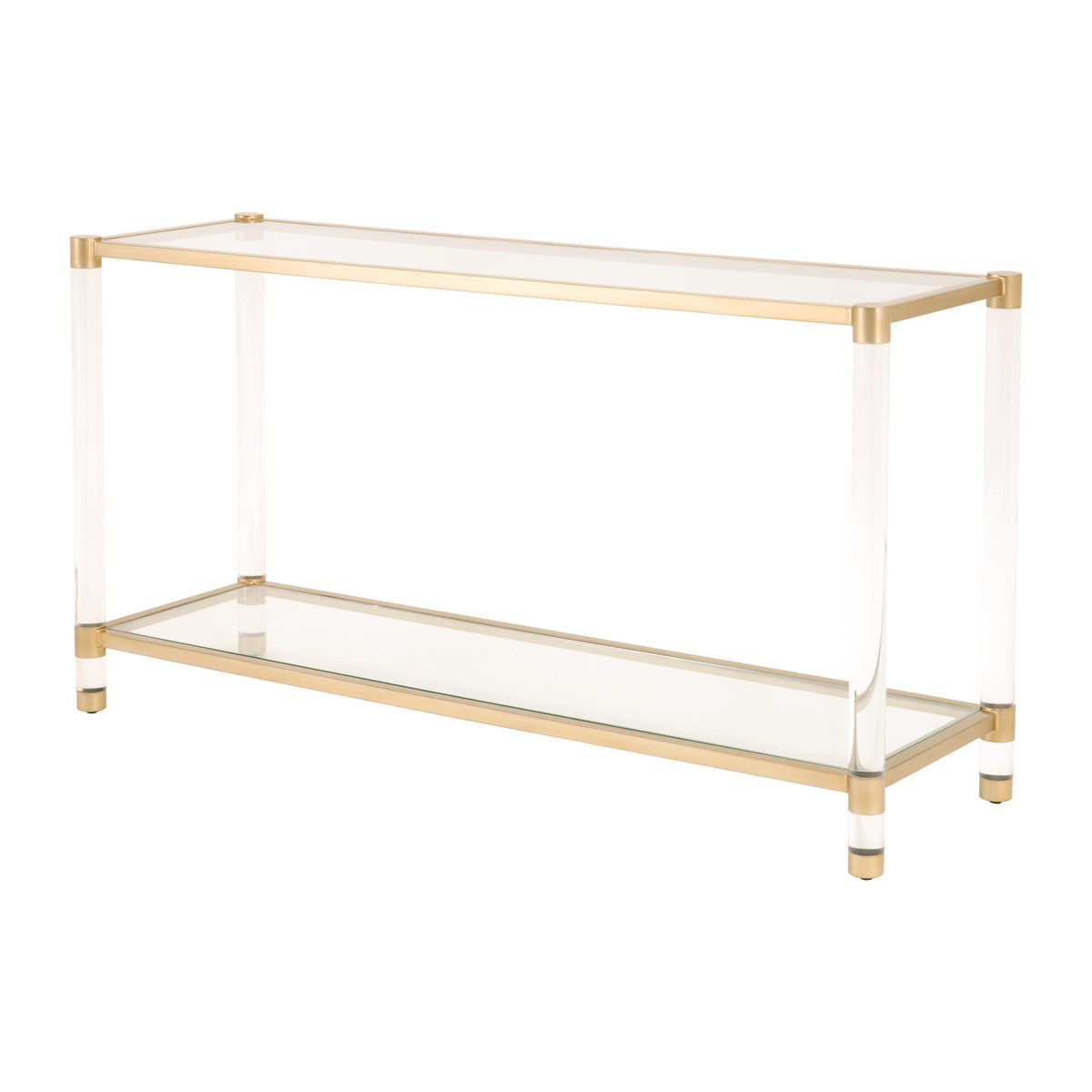 Essentials For Living Nouveau Lucite Clear Console Table