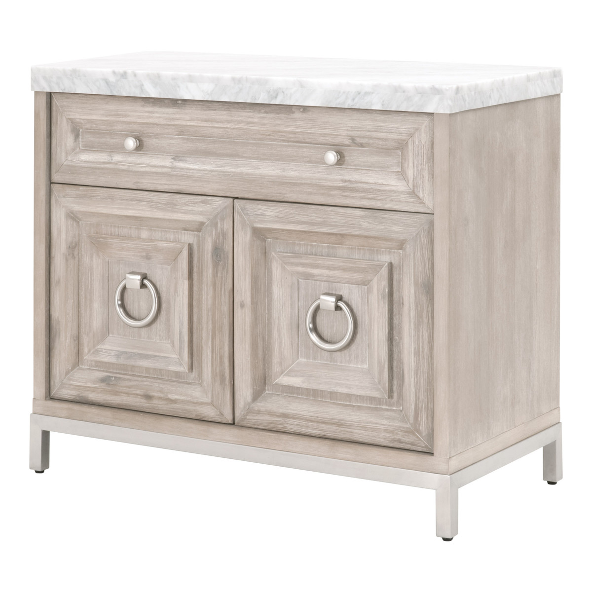 Essentials For Living Azure Natural Gray White Carrera Media Chest