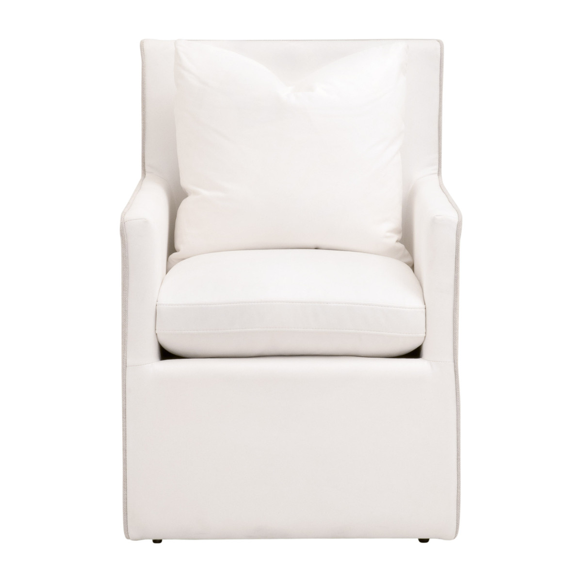 Essentials For Living Harmony Pearl Bisque Arm Chair with Casters