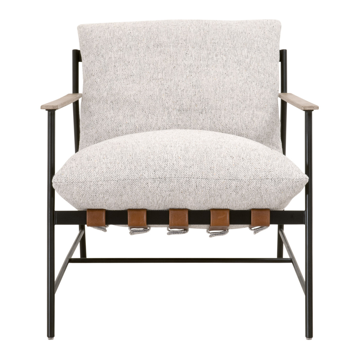 Essentials For Living Brando Chestnut Natural Gray Oak Club Chair