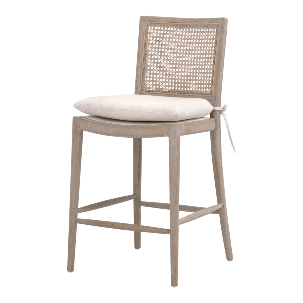 Essentials For Living Blume Cream Natural Gray Counter Stool