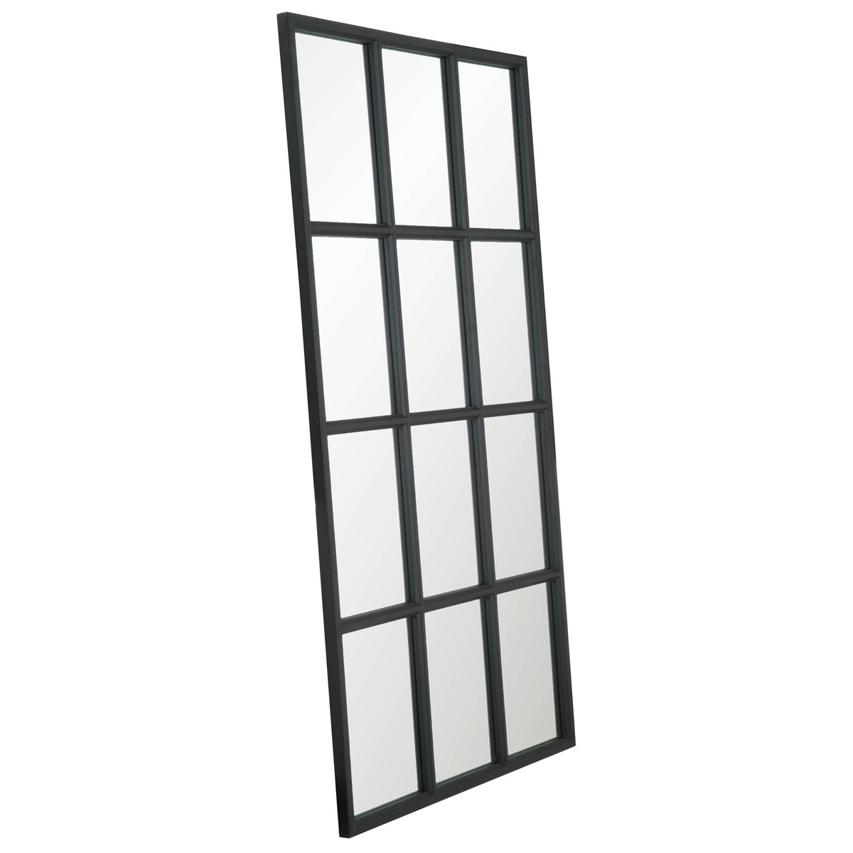 Essentials For Living Grid Matte Black Mirror