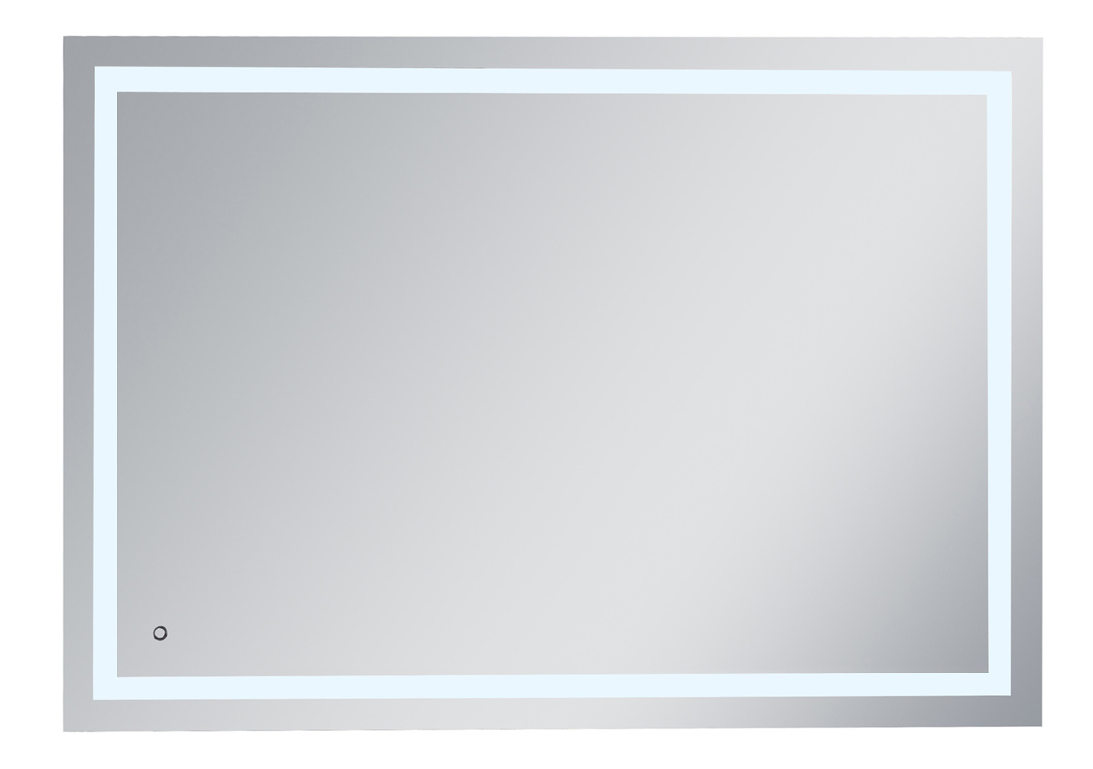 Elegant Decor Helios Silver 42 x 60 Hardwired LED Mirror