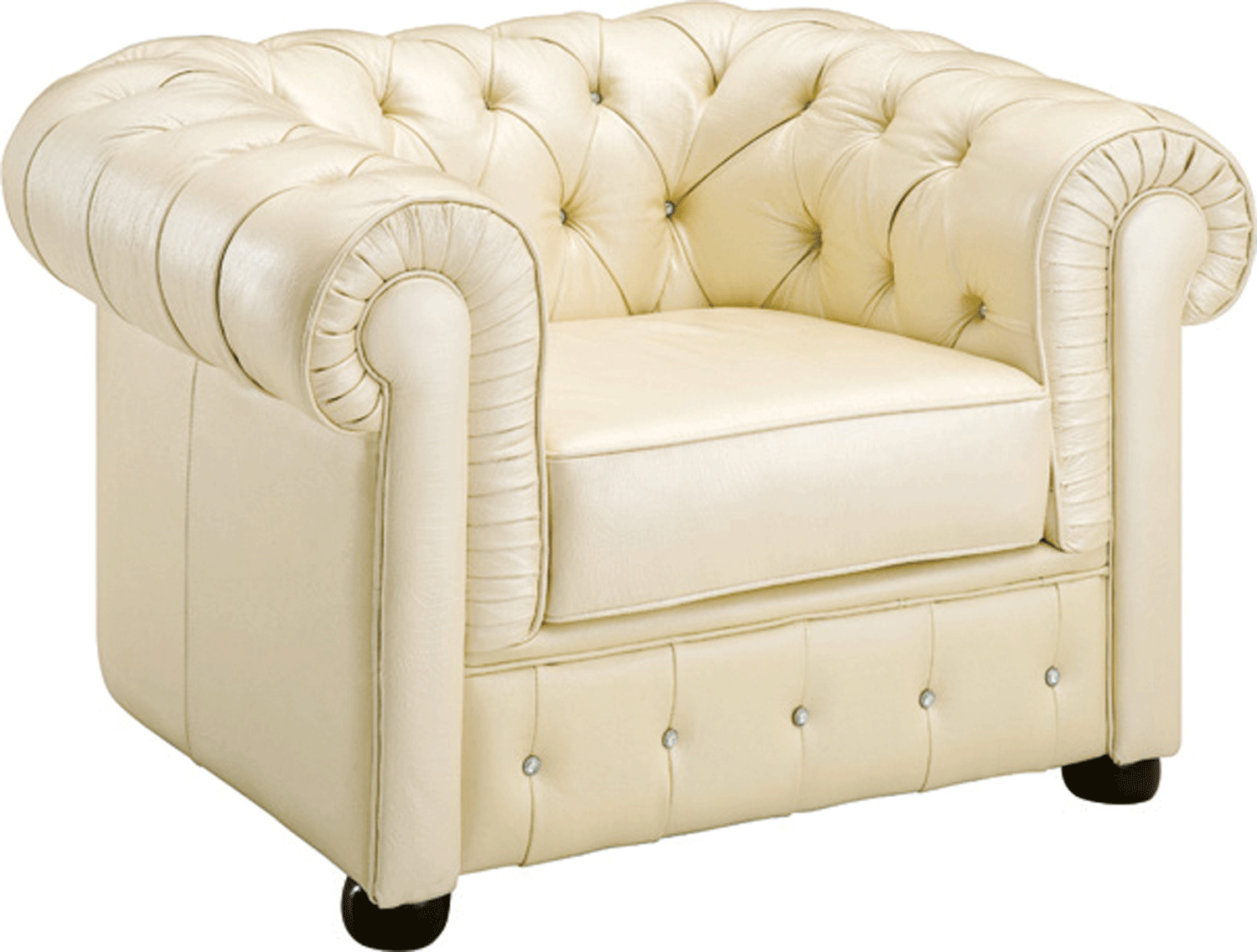 ESF 258 White Light Beige Chair