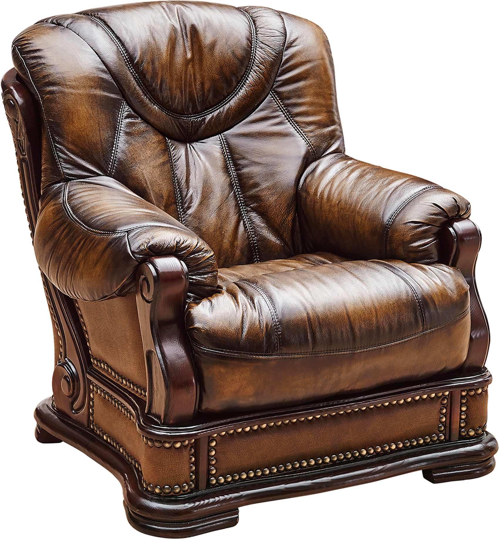 ESF Oakman Brown Walnut Chair