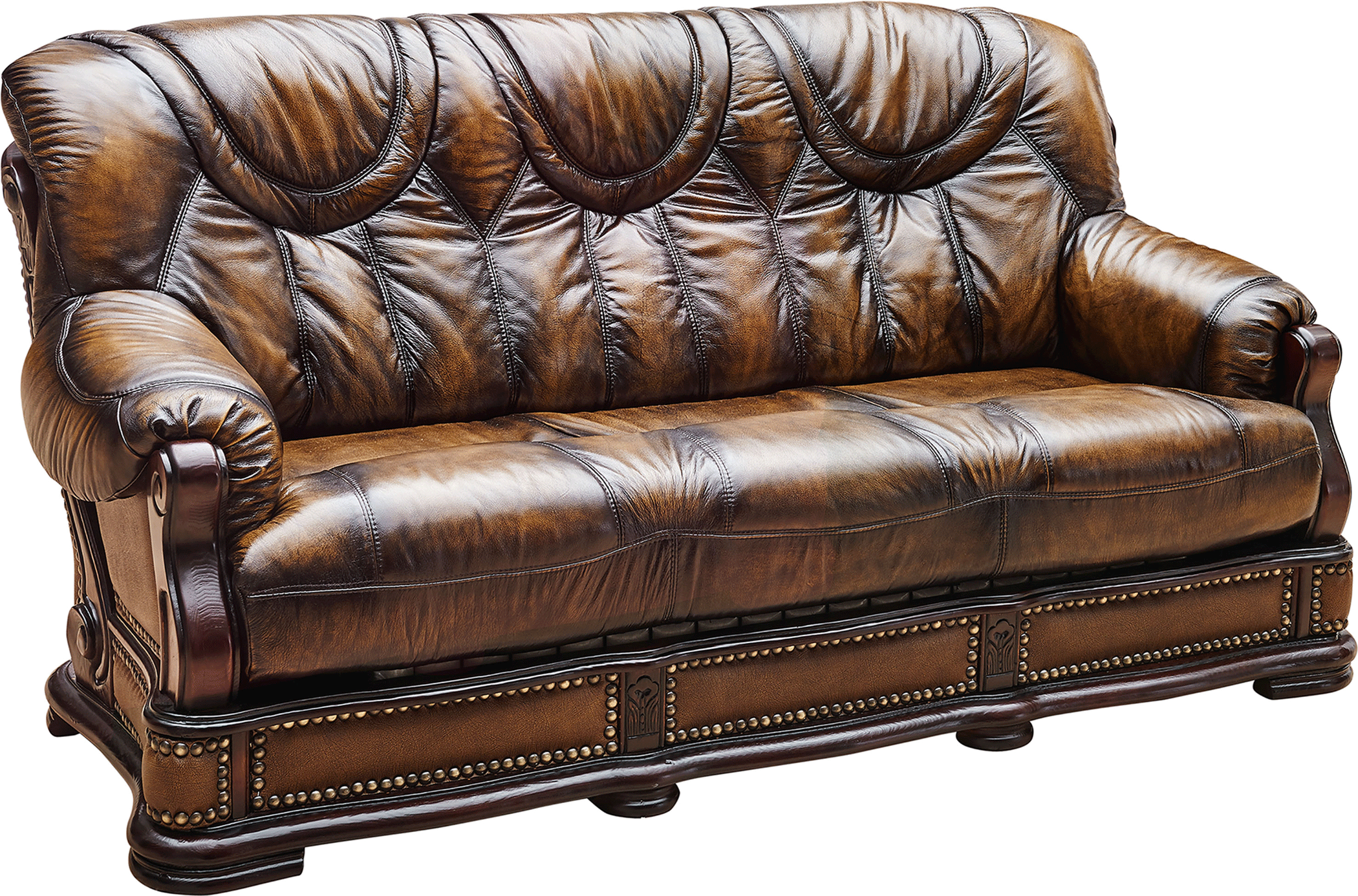 ESF Oakman Brown Walnut Sofa Bed