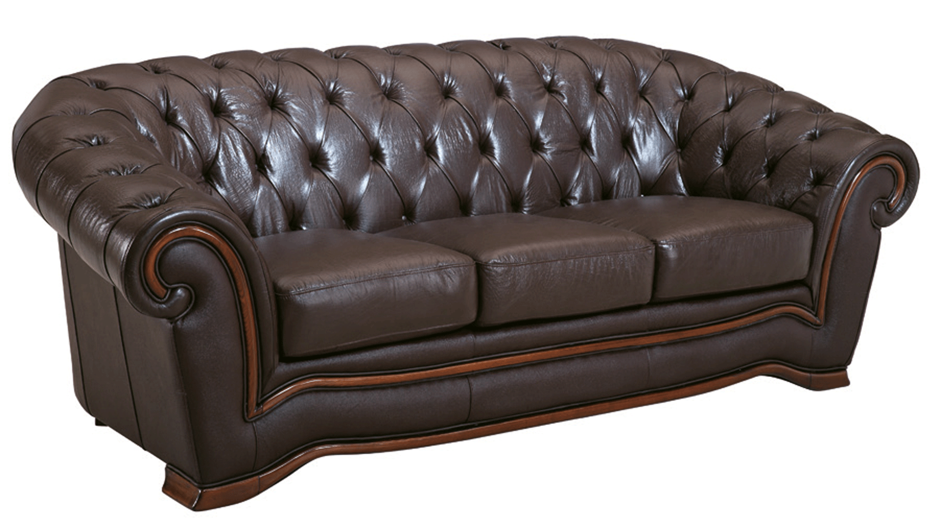 ESF 262 Brown Walnut Sofa