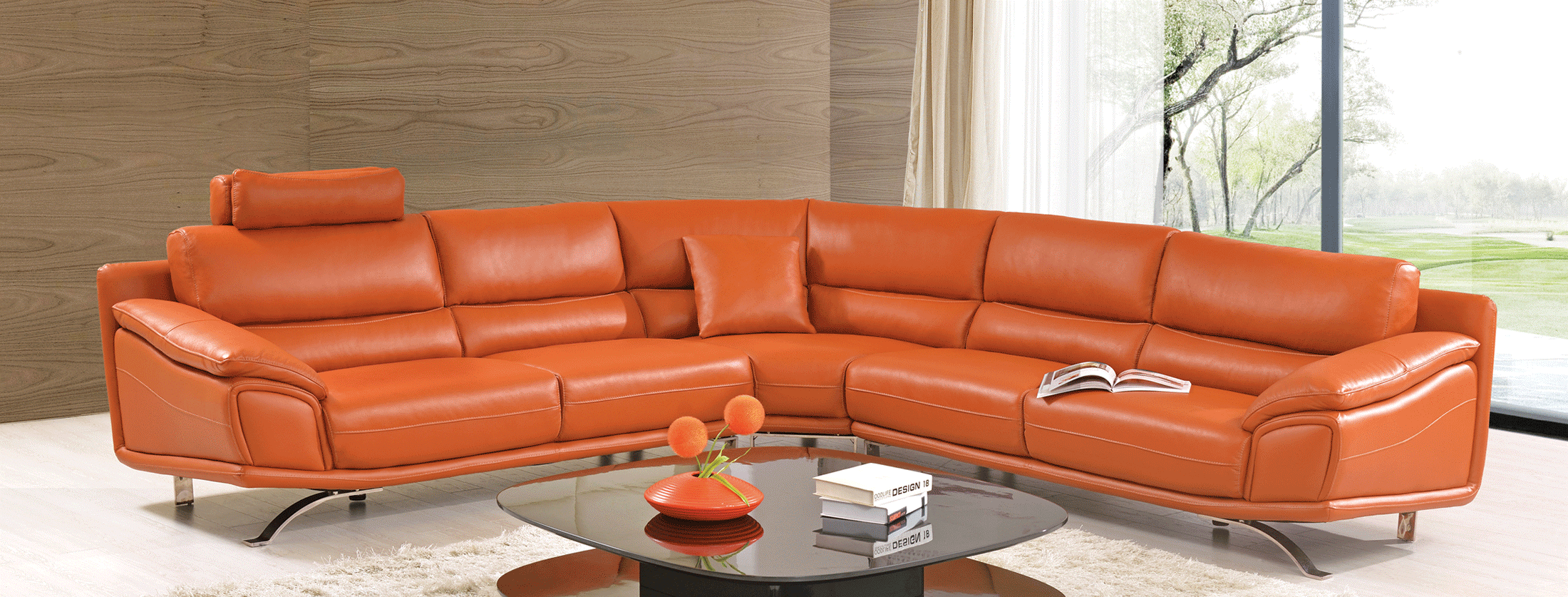 ESF 533 Red Pink Sectional