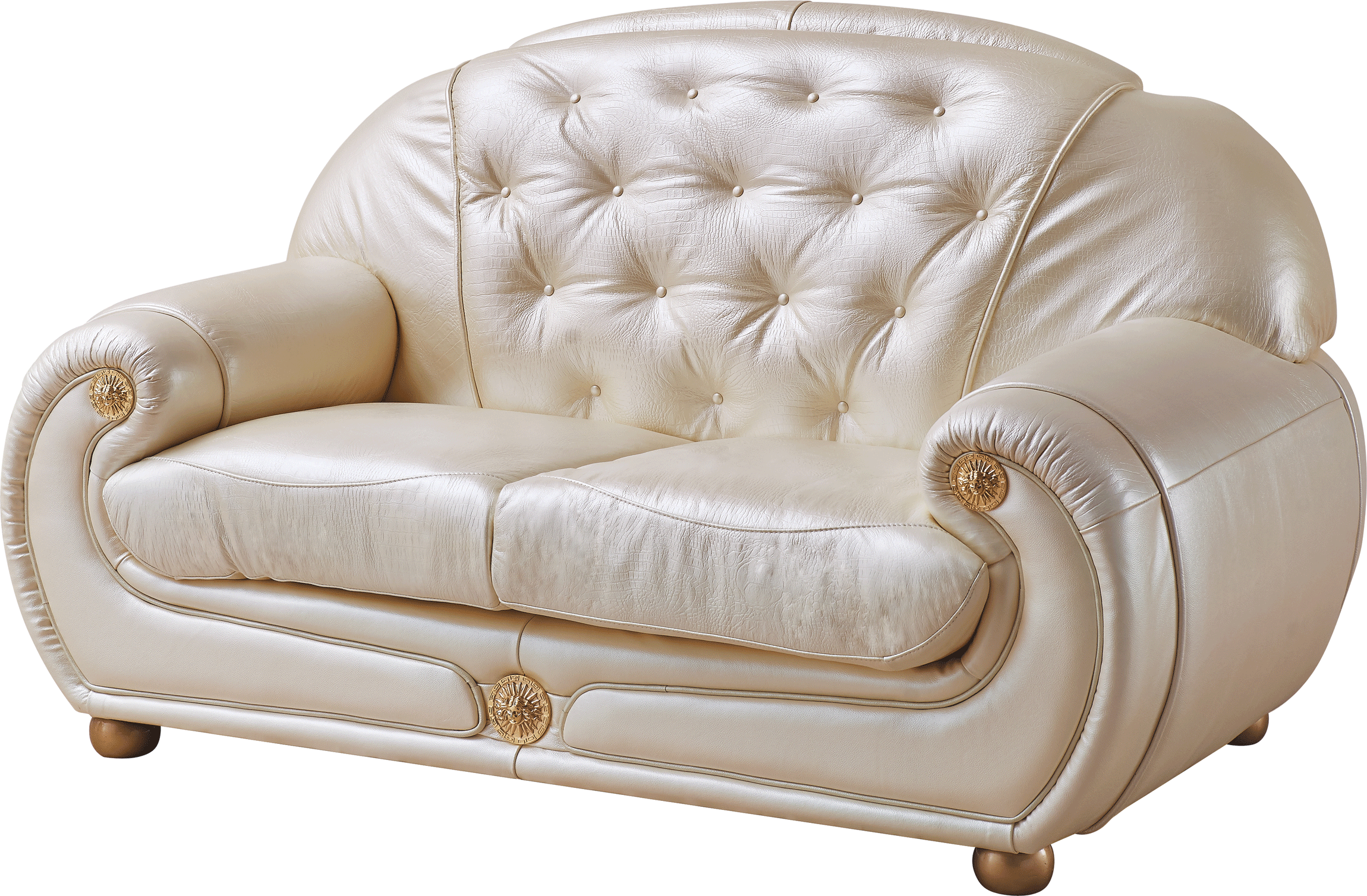 ESF Giza White Light Beige Loveseat