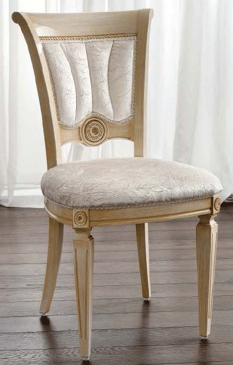 4 ESF Aida Yellow Gold Light Beige Sidechairs