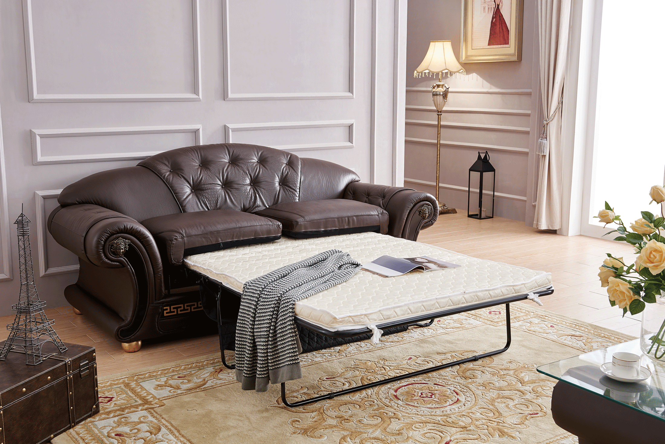 ESF Apolo Brown Walnut Sofa Bed