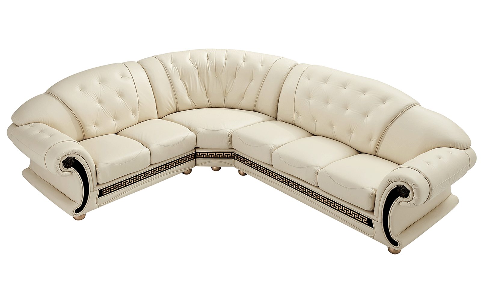 ESF Apolo White Light Beige Left Facing Sectional