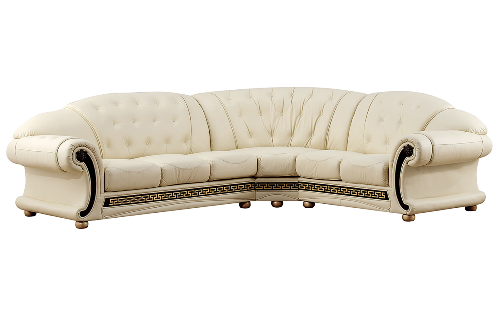 ESF Apolo White Light Beige Right Facing Sectional