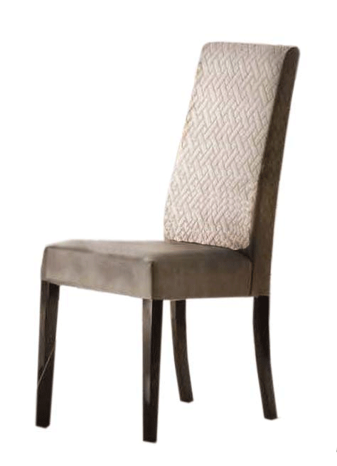 2 ESF Arredoambra Brown Walnut Light Beige Chairs