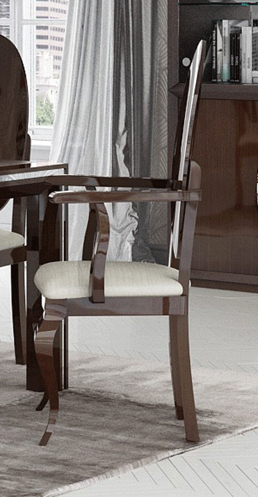 2 ESF Carmen Brown Walnut Armchairs