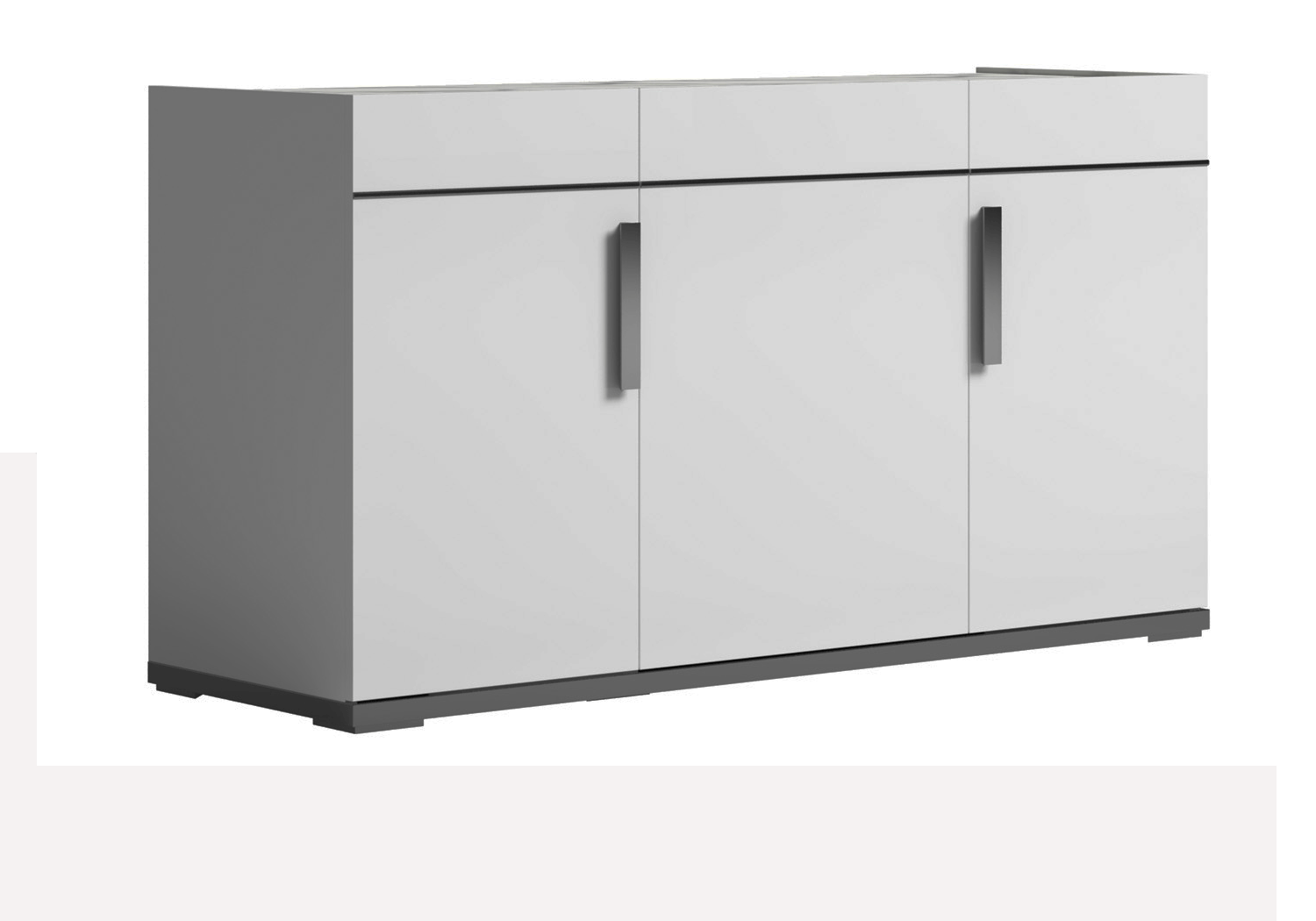 ESF Carrara White 3 Door Buffet
