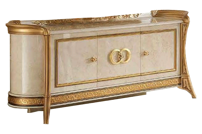 ESF Melodia Yellow Gold Light Beige 3 Door Buffet