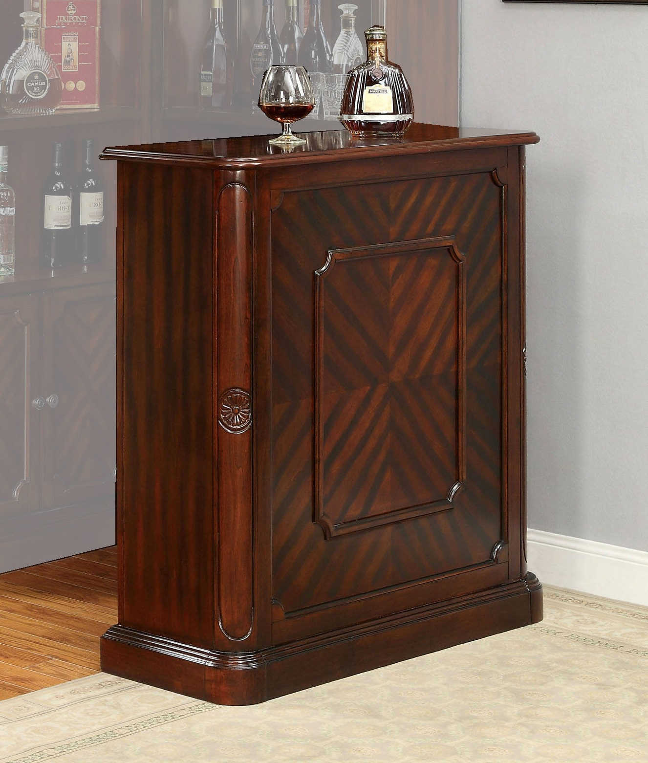 Furniture of America Voltaire Dark Cherry Bar Table FOA-CM-CR142BT
