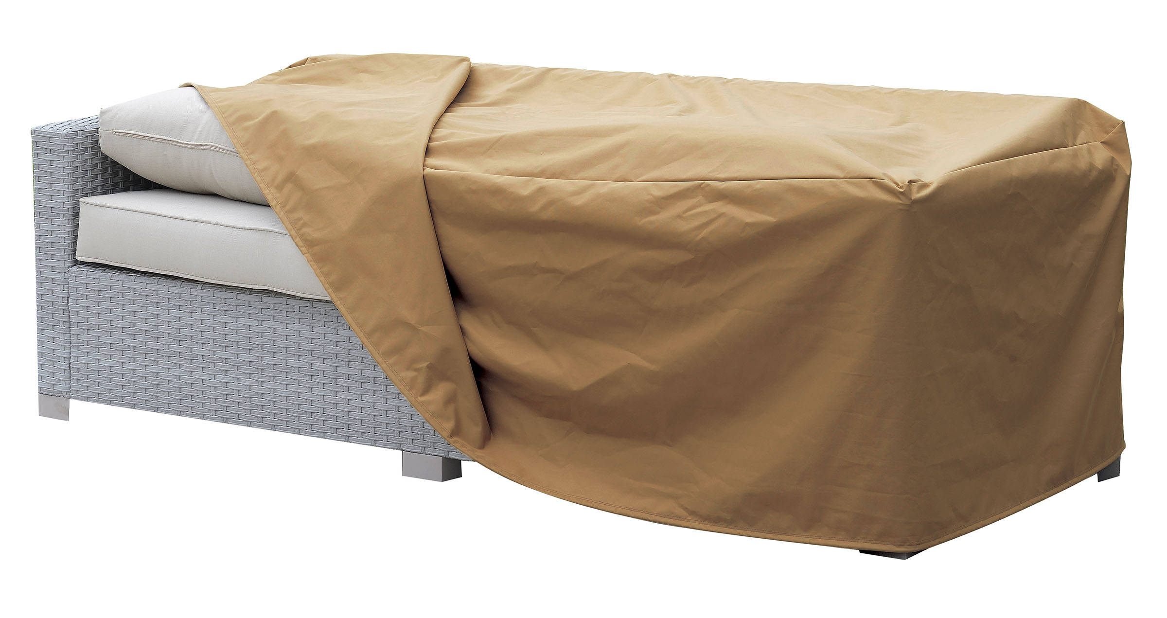 Furniture of America Boyle Light Brown Sofa Small Cover