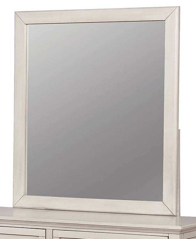Furniture of America Brogan Antique White Mirror