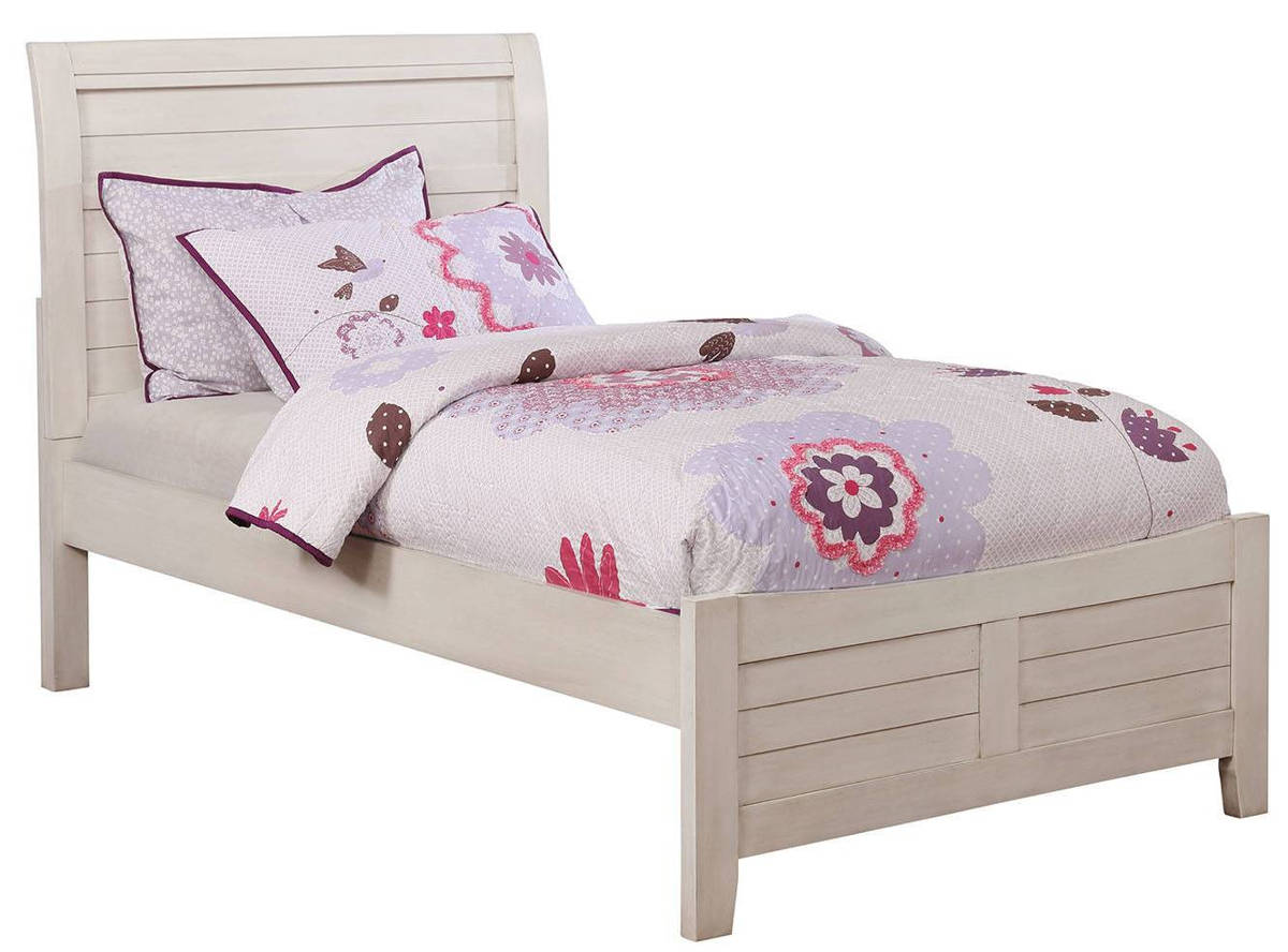 Furniture of America Brogan Antique White Twin Bed