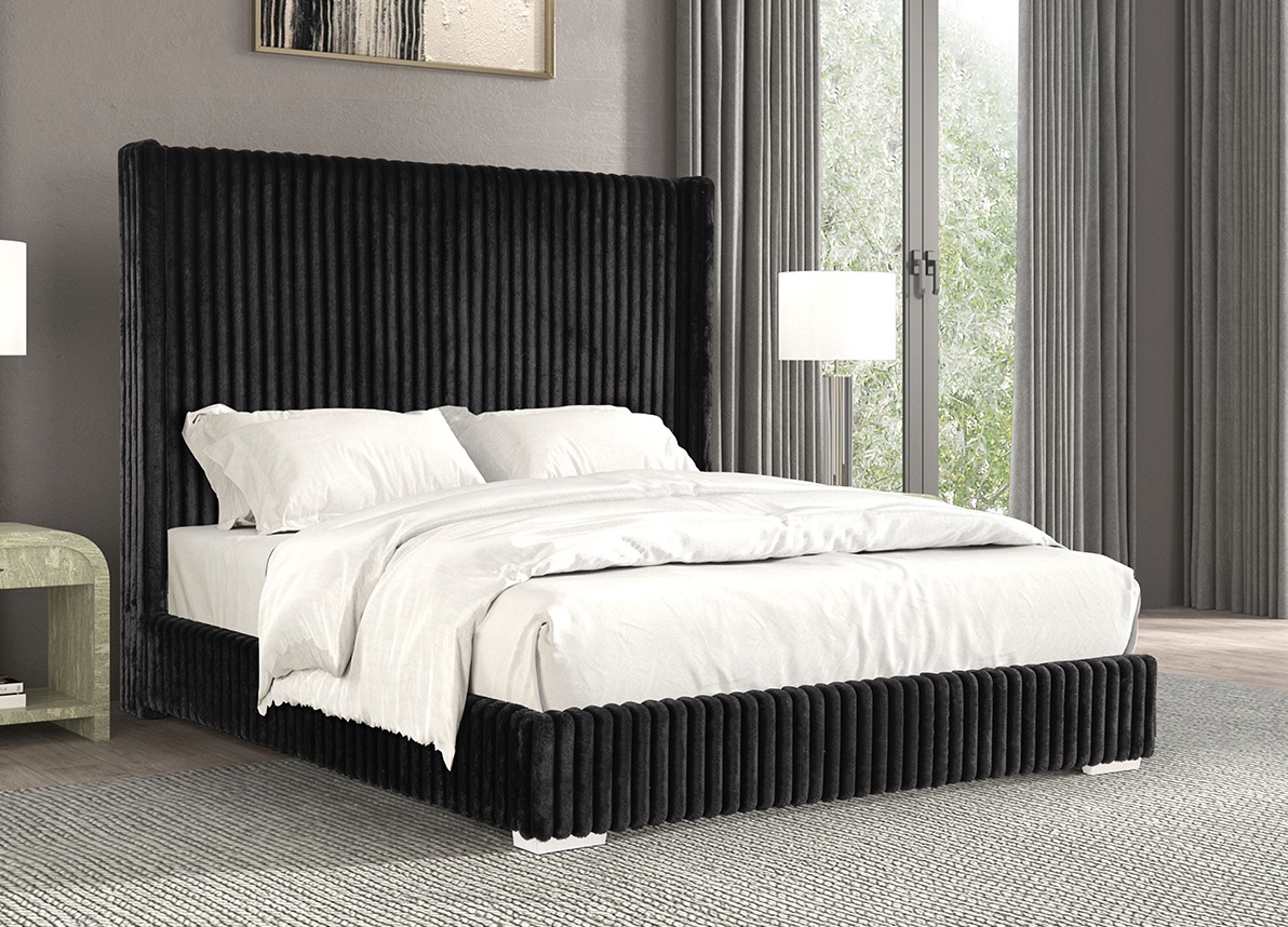 Furniture Of America Cadwell Black King Bed