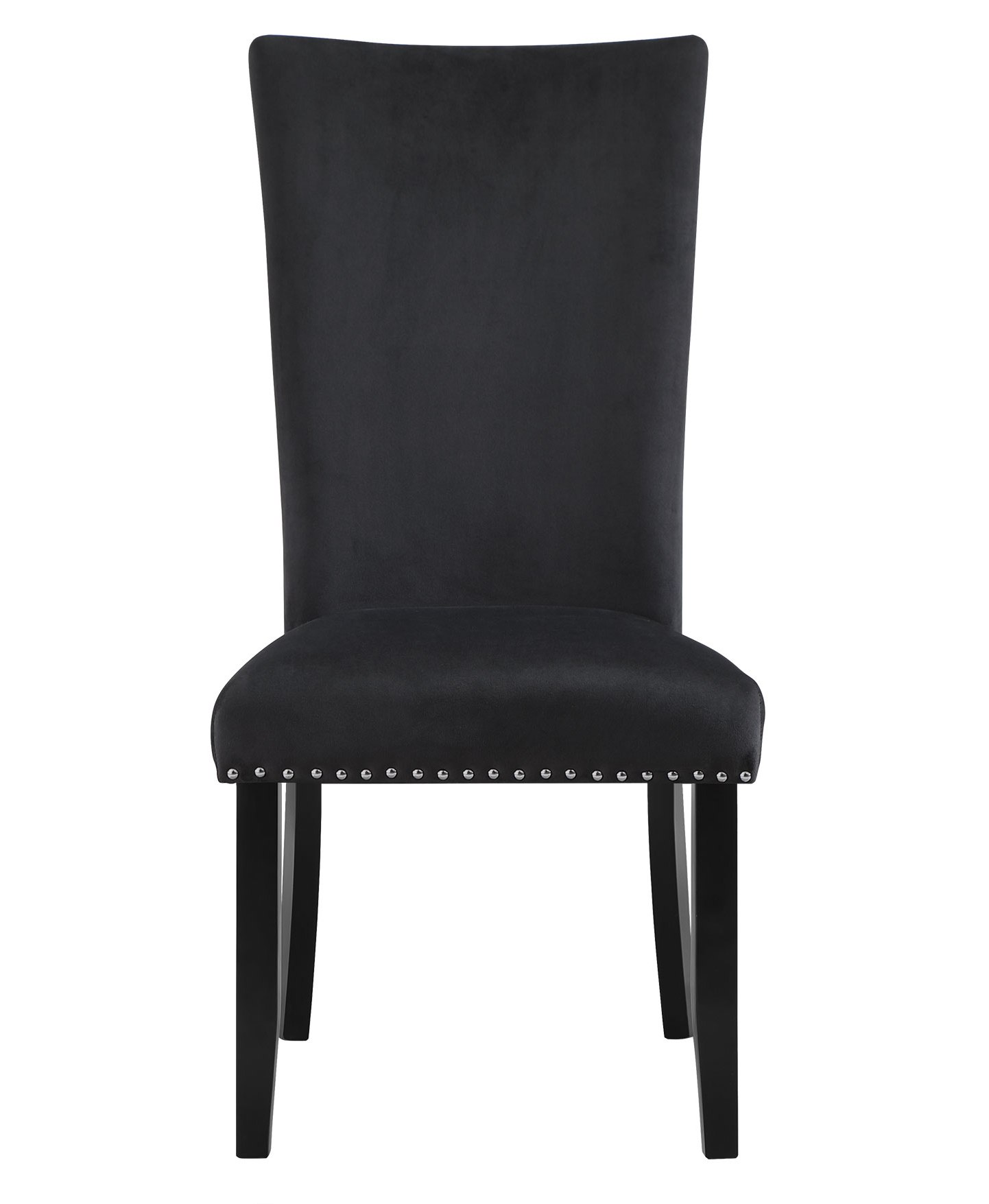D03 BLACK VELVET DINING CHAIR