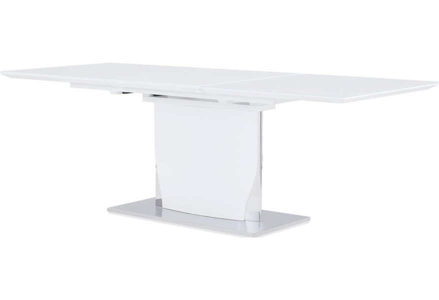 Global Furniture D2279 Silver White Dining Table