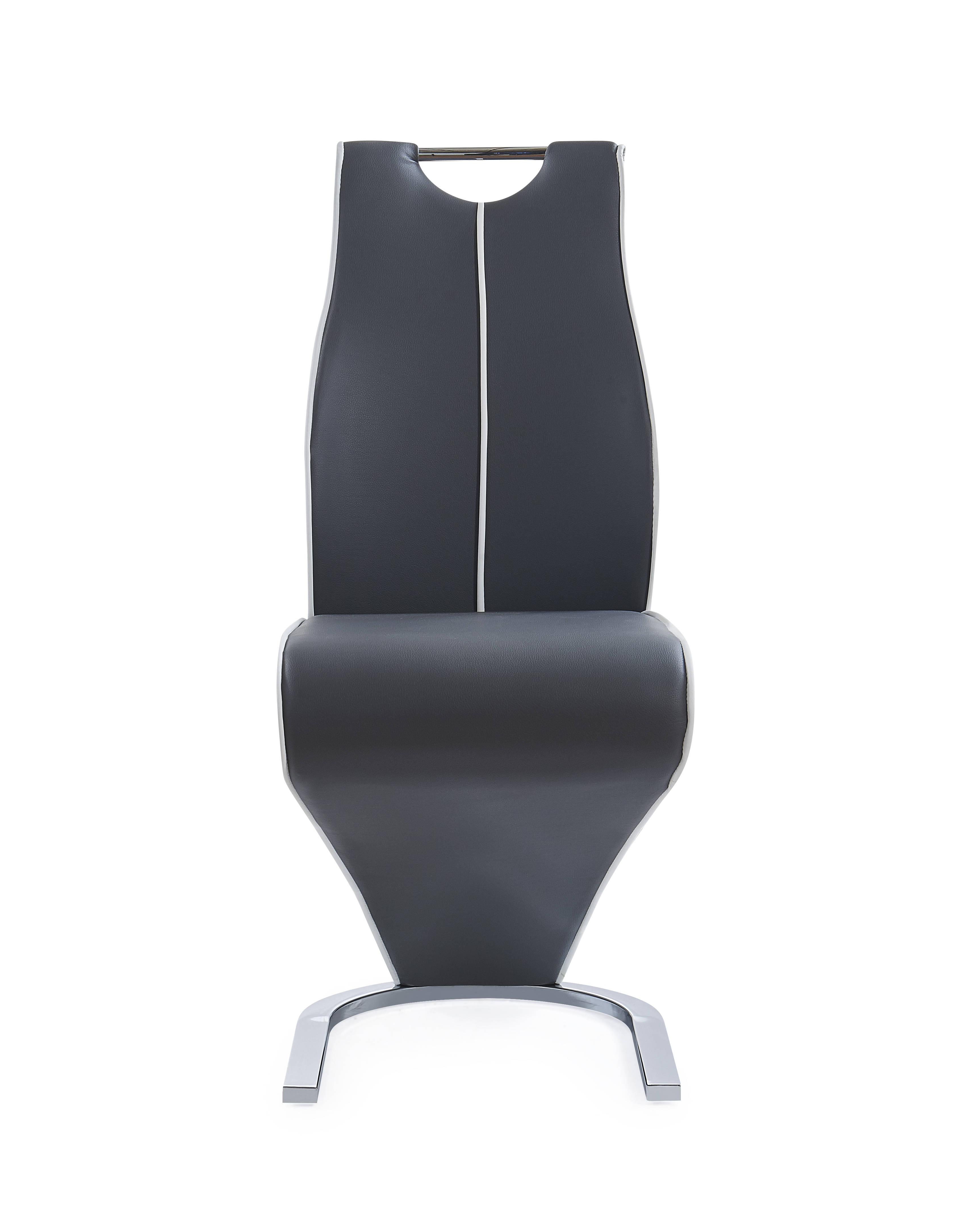 Global Furniture D4127 Dark Grey White Dining Chair