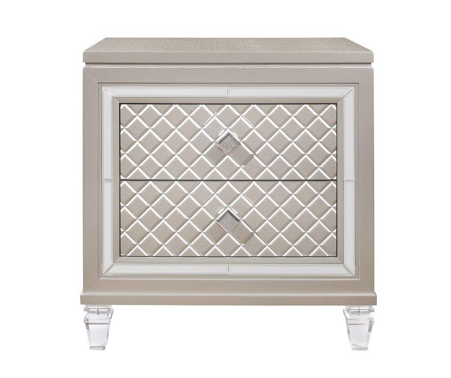 Global Furniture Paris Champagne Night Stand