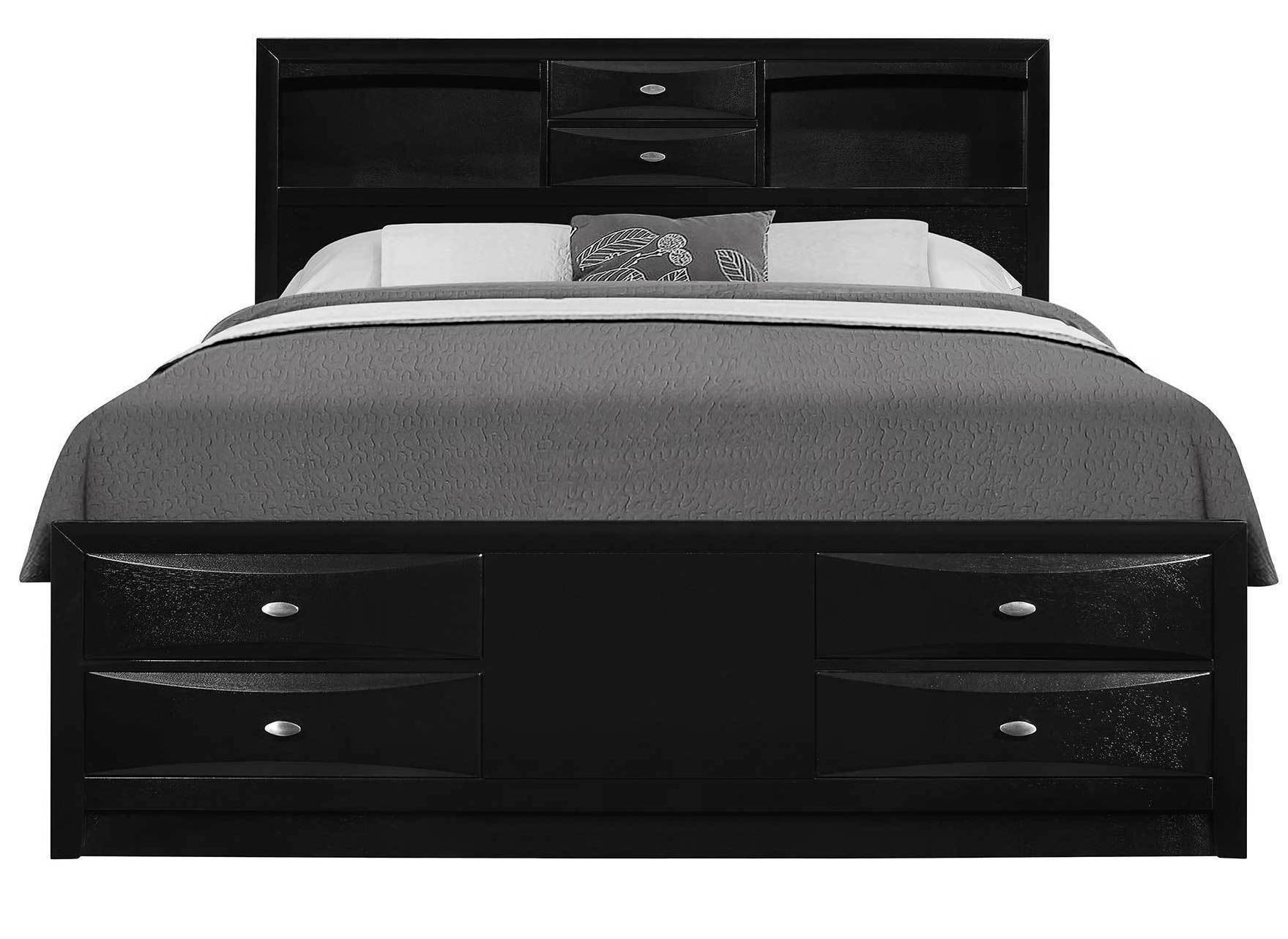 Global Furniture Linda Black Full Platform Bed