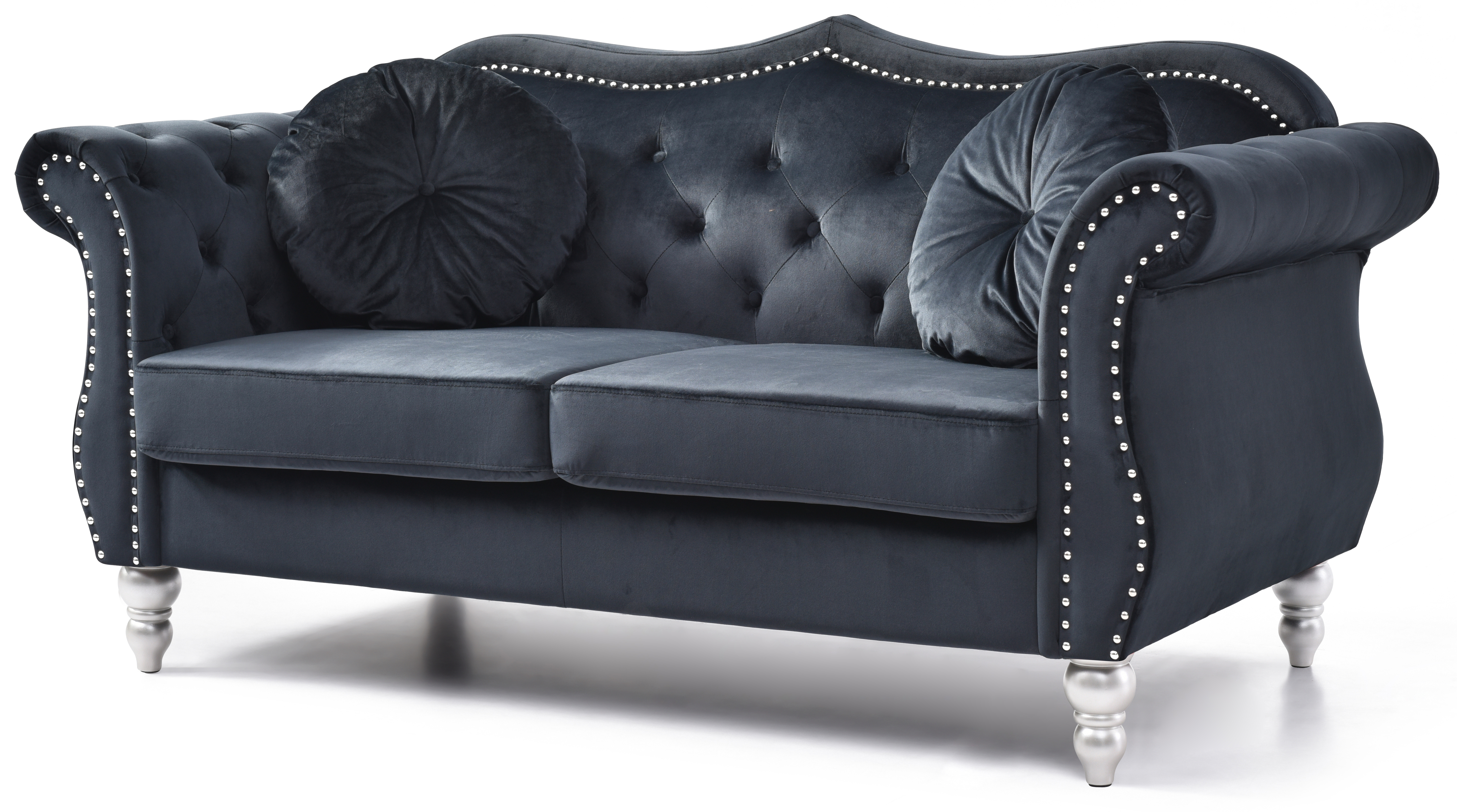 Glory Furniture Hollywood G0663A-L Black Loveseat