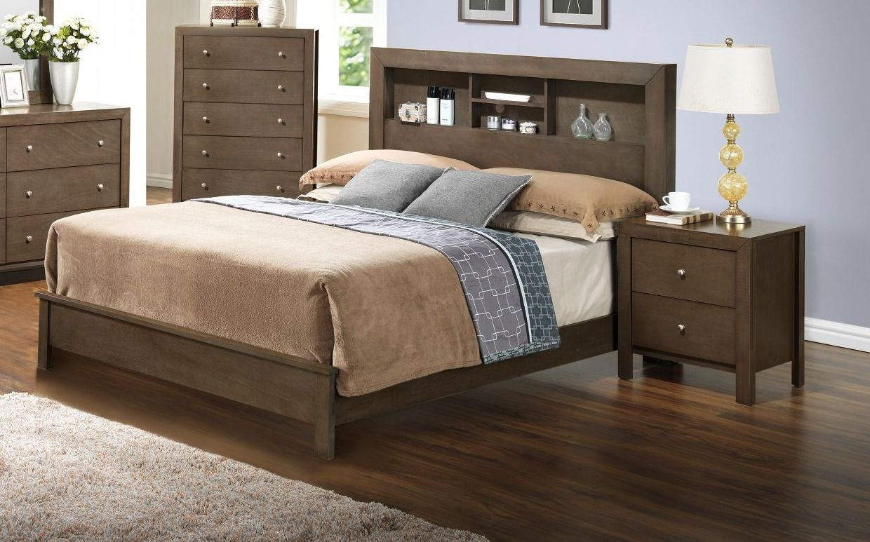 Glory Furniture Burlington Grey 2pc Bedroom Set with Twin Bed