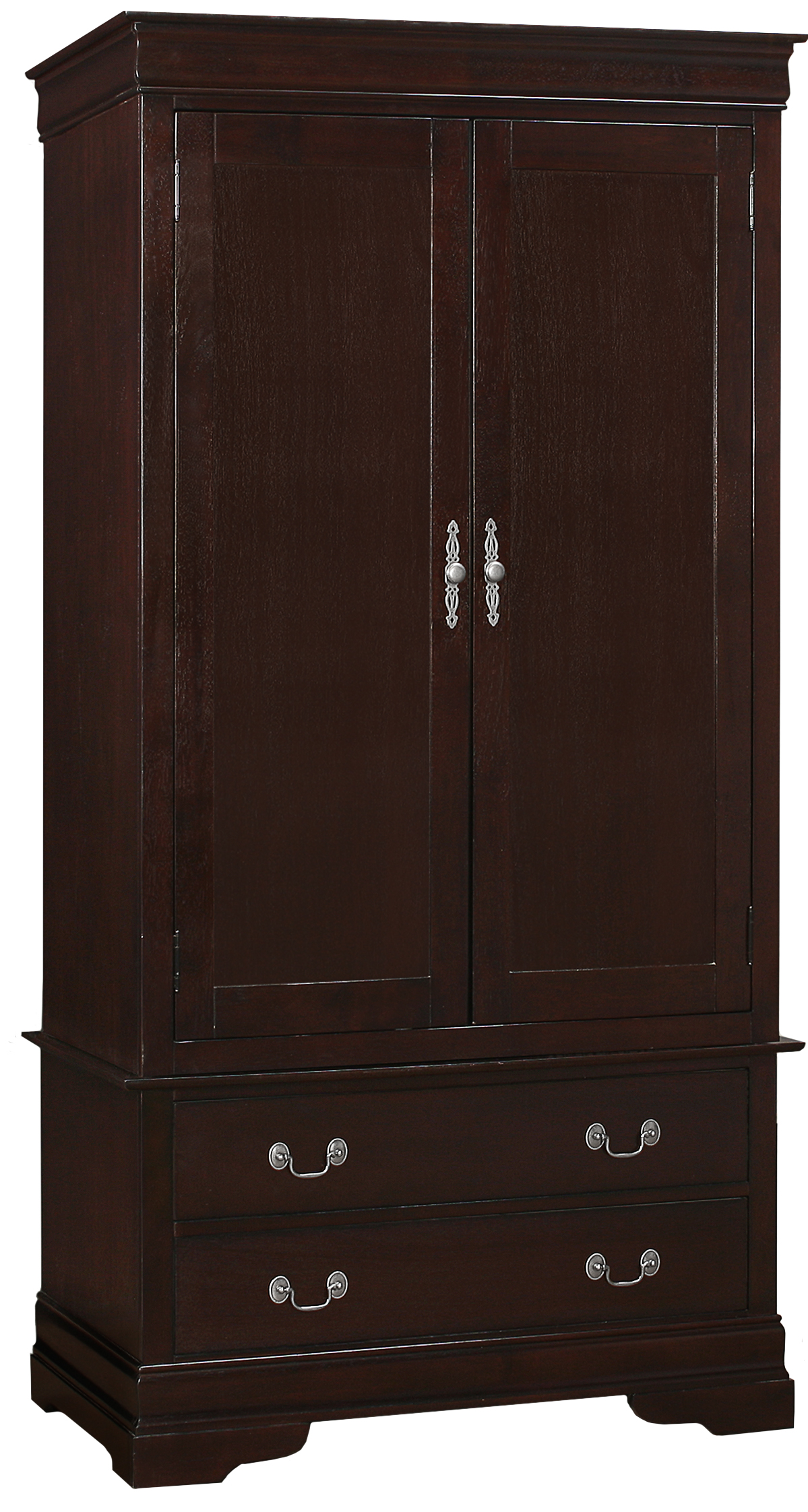 Glory Furniture Louis Phillipe Cappuccino Armoire
