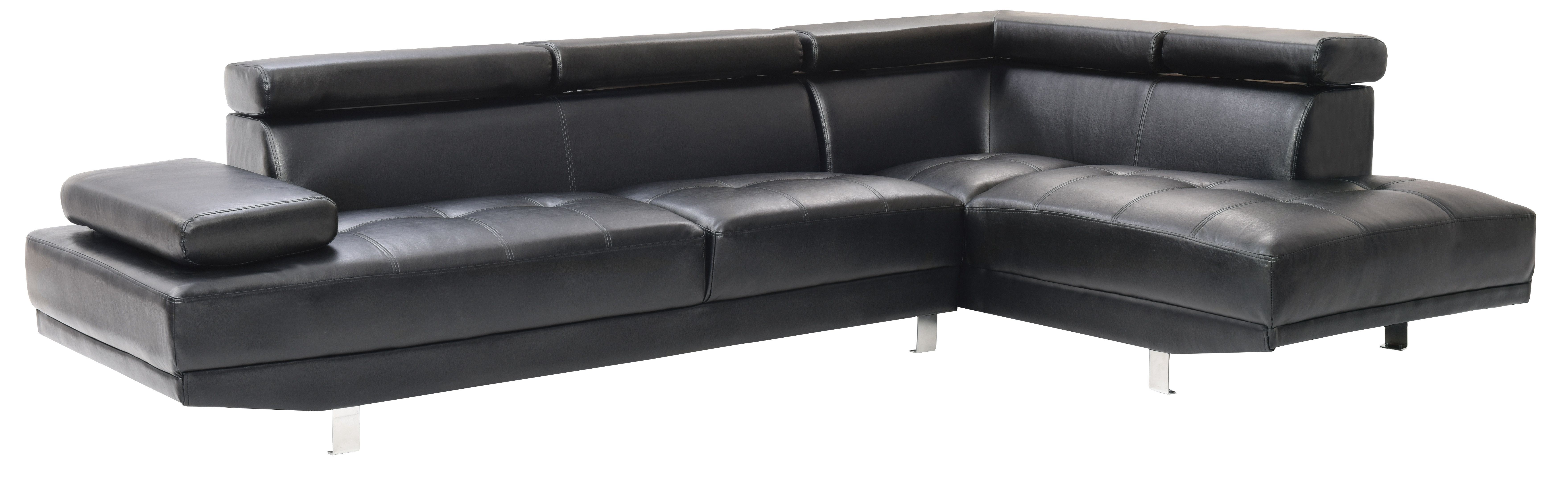Glory Furniture G448-SC Black Sectional Couch