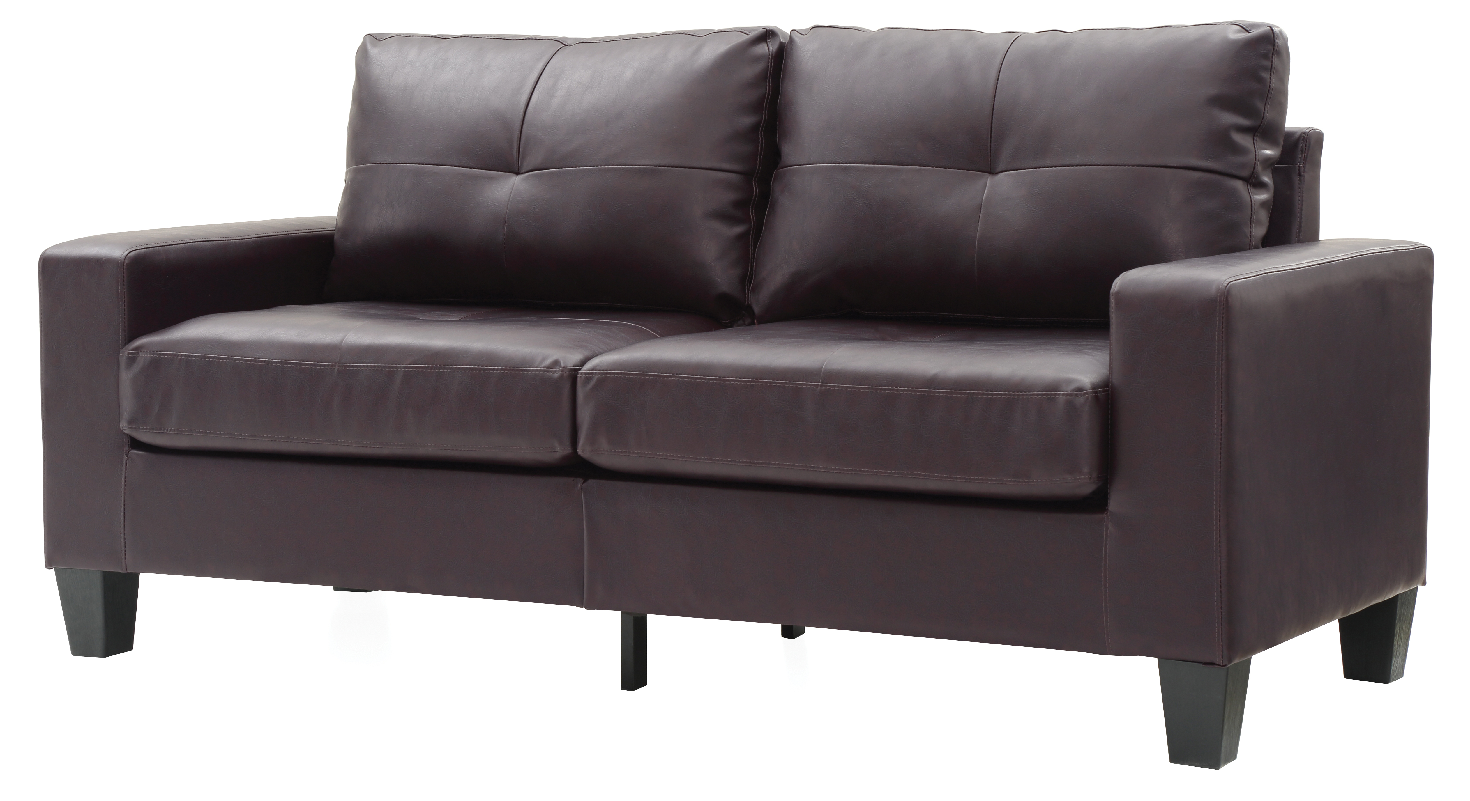 Elite Space Living Swansea Modular Sofa in Dark Brown Faux Leather