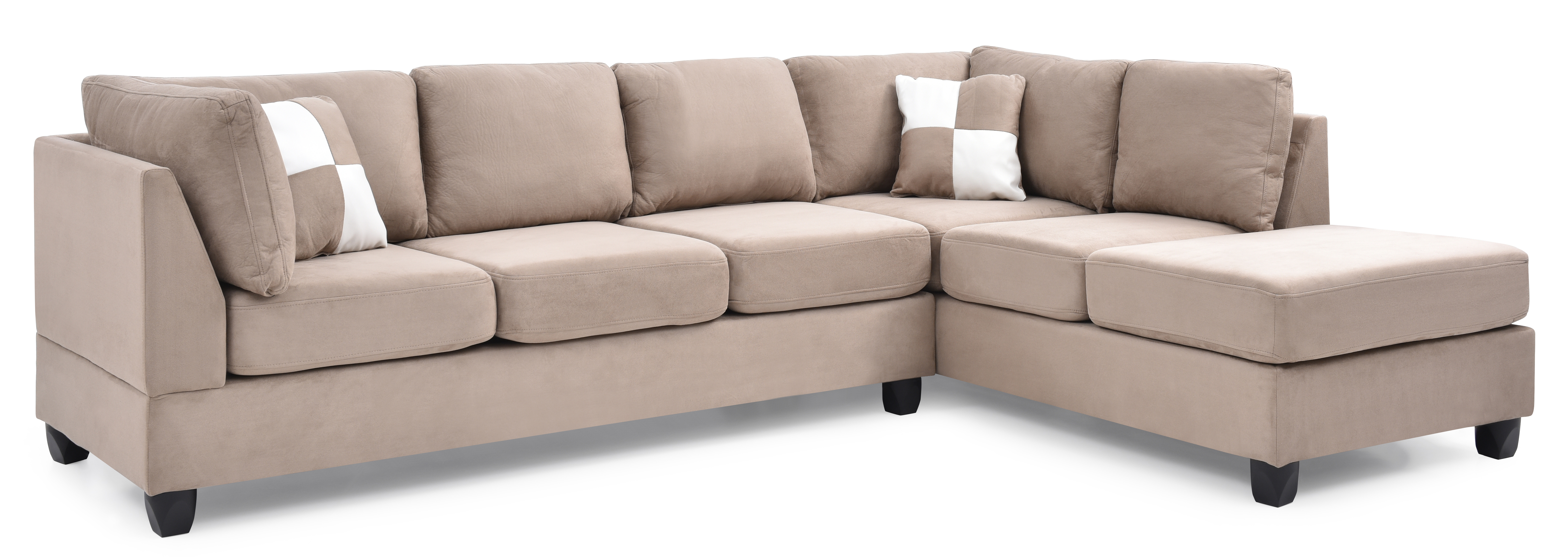 Glory Furniture G634B-SC Mocha Sectional Sofa