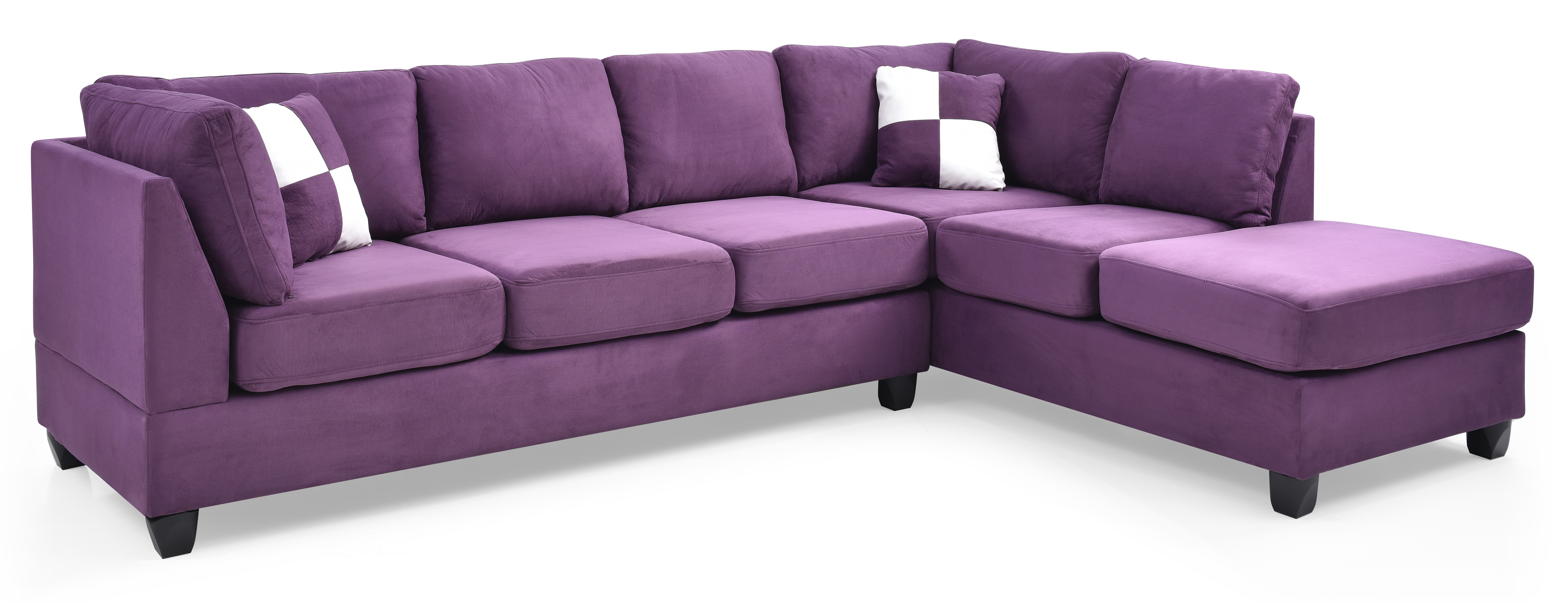Glory Furniture Malone Purple Sectional