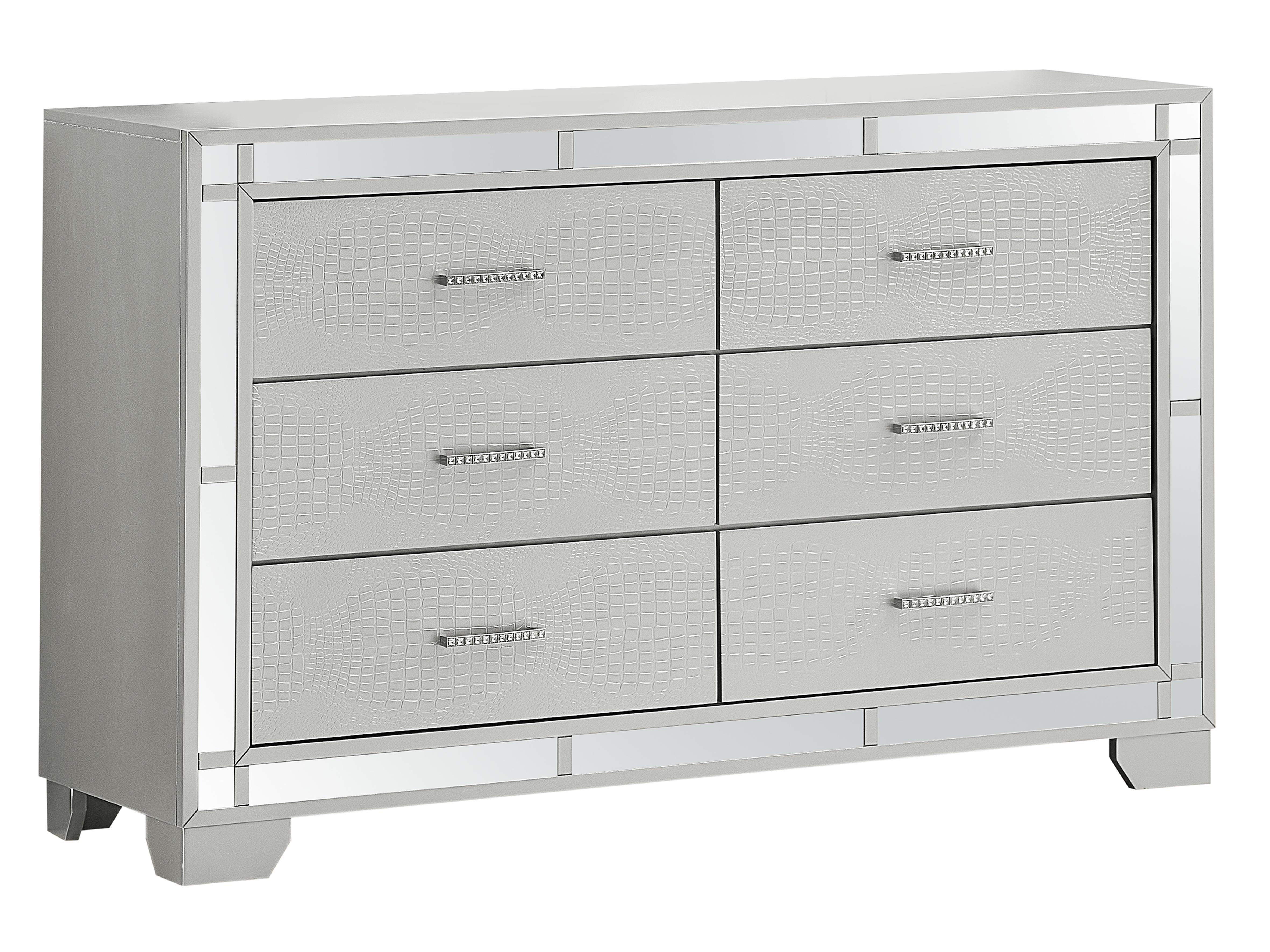 Glory Furniture Madison Silver Champagne Dresser