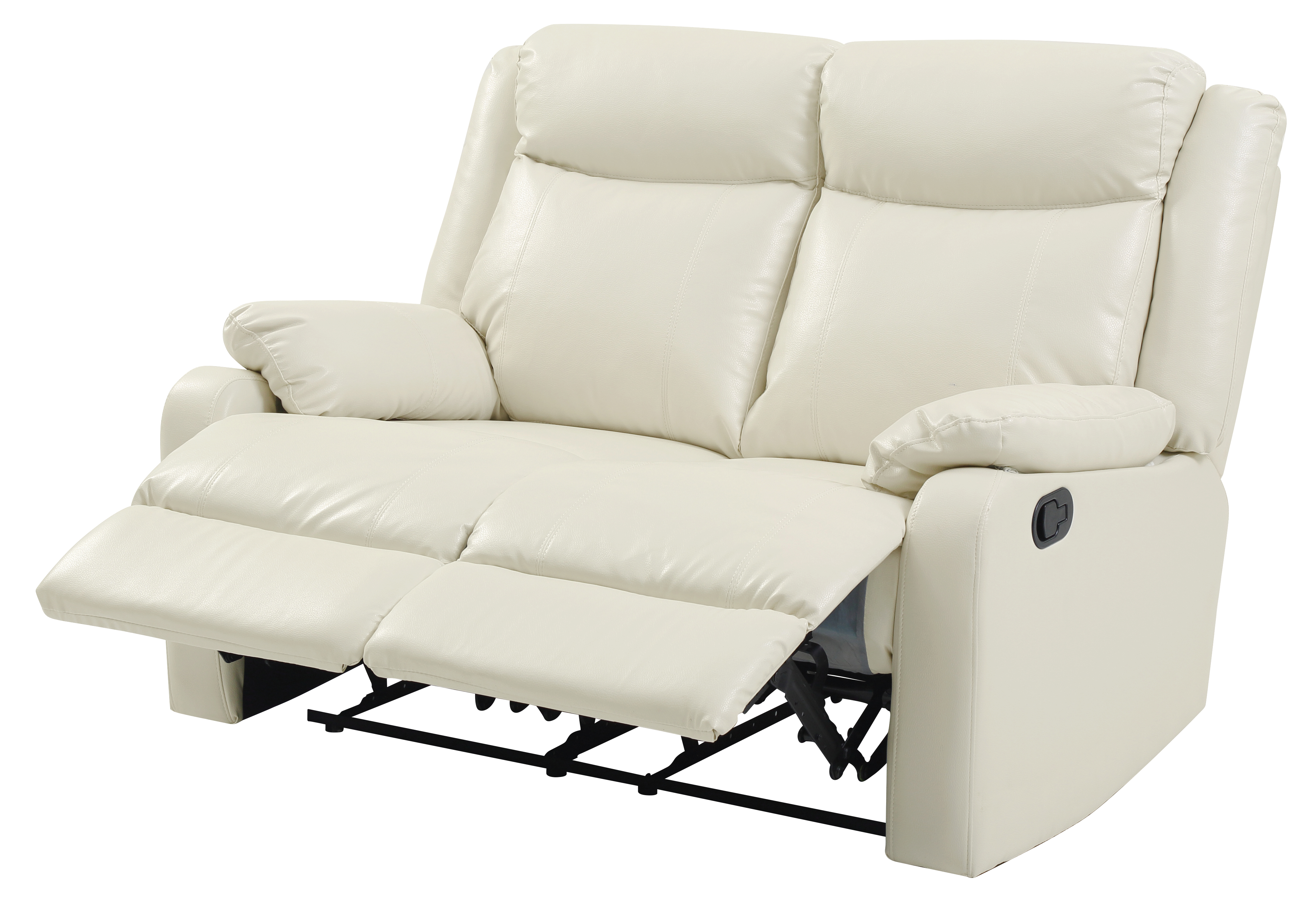 Elite Space Living Cairns Pearl Faux Leather Dual Reclining Love Seat