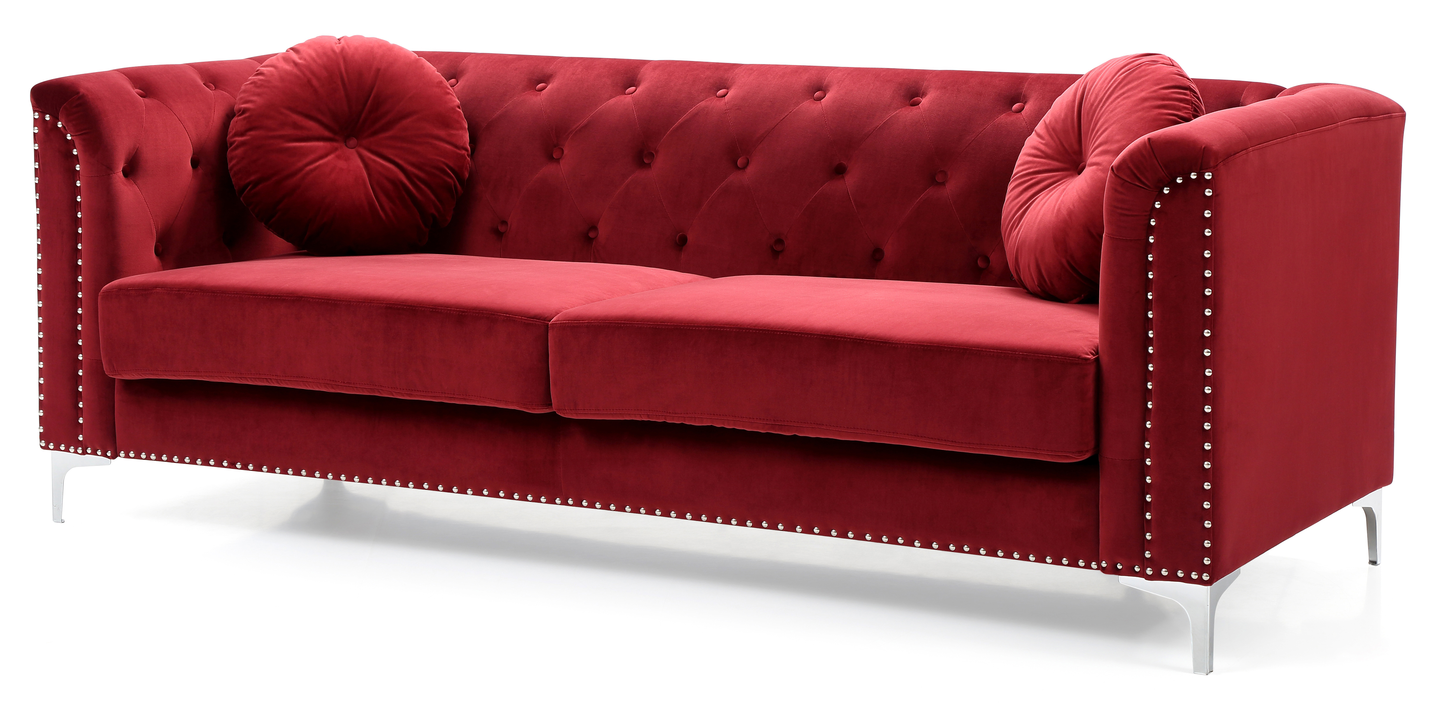 Glory Furniture Pompano G789A-S Burgundy Sofa